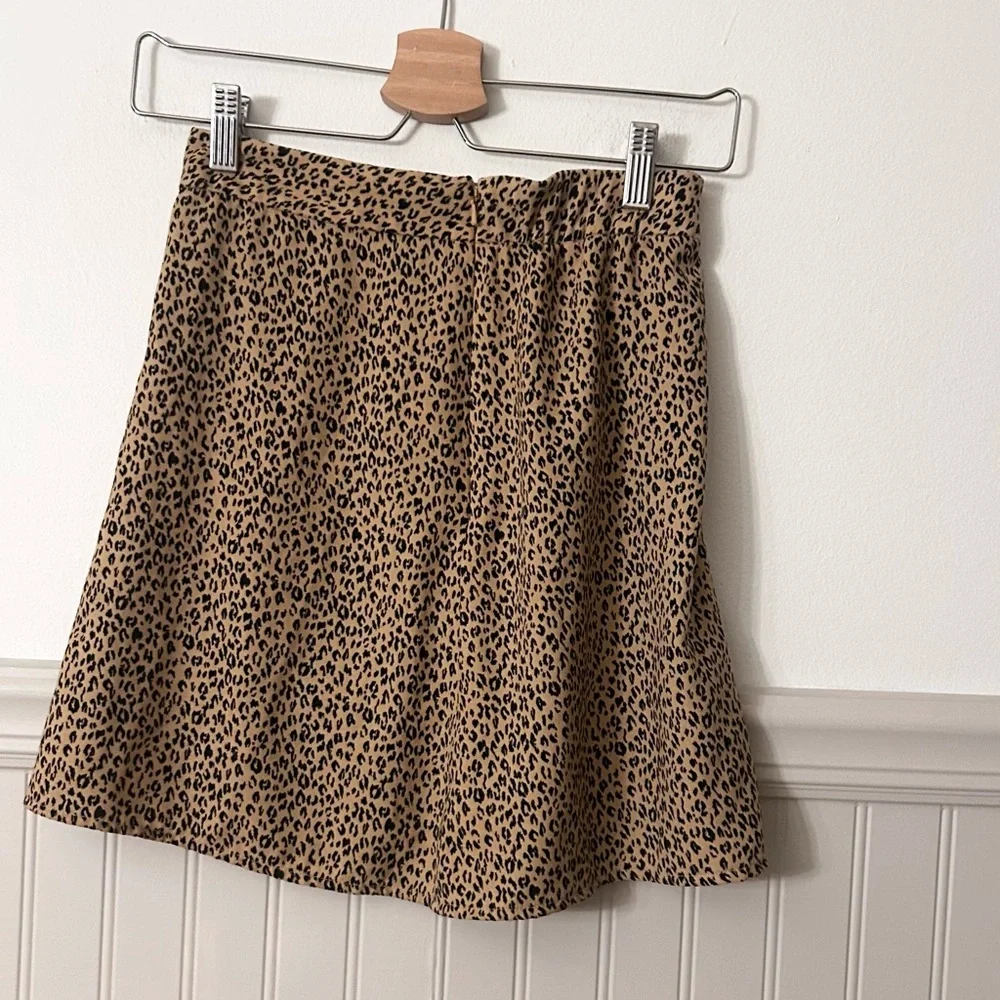 BP Cute Animal Leopard Print Mini Skirt Size XS - Picture 6 of 7